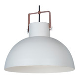  Lampara Colgante Industrial Blanco/cobre 36cm Led E27 Vg