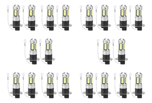 Juego De 60 Bombillas Led H3 Superbrillantes Para Conducción