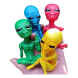 Kit 4 Ets Aliens Alienígenas Decorativos Miniatura