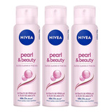 Desodorante Aero Nivea Pearl & Beauty Feminino - Kit C/3