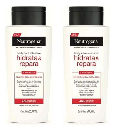 Neutrogena Hidratante Corporal 200ml Hidrata E Repara Kit2un