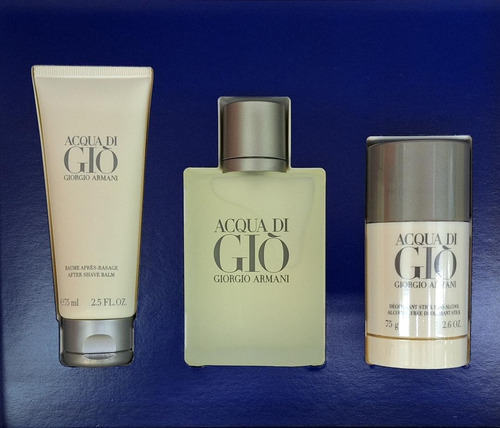 Perfume Acqua Di Gio X 100ml + 15ml + Shower Gel Original