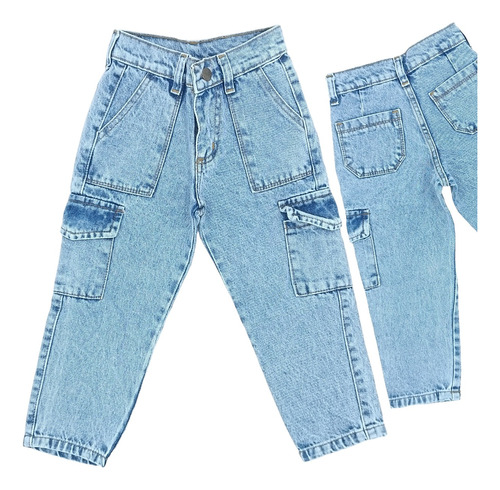 Pantalón De Nena Niña Jeans Mom Kaorikawaii Art-80