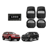 Tapetes 4pz Charola 3d Logo Jeep Grand Cherokee 2011 - 2021