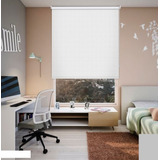 Persiana Enrollable Blackout Textu 80 X 180 Cm Blanco