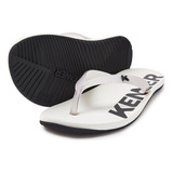 Chinelo Sandália Kenner Red Dnn-19 Masculino Branco E Preto