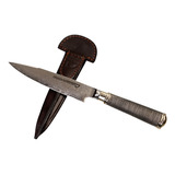 Cuchillo Dagger Acero Damasco + Vg10 14 Cm Alpaca