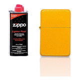 Kit Zippo / Gasolina + Encendedor Tipo Zippo Amarillo