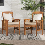 Walker Edison Furniture Company Sillas De Patio De Madera Ma