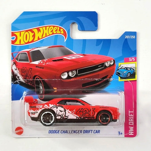 Hot Wheels Carro Dodge Challenger Drift Car Coleccionable