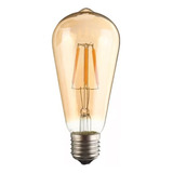 20 Foco Edison Vintage Bulbo Led St64  Dimeable / Atenuable