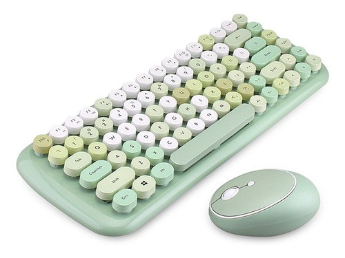 Mofii Candy Teclado Ratón Combo Inalámbrico 2.4g Color Mixto