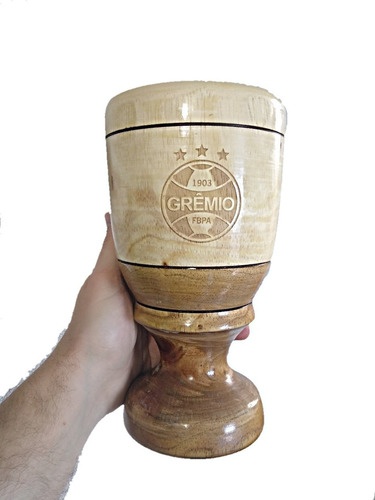 Copo Caipirinha Do Grêmio 900 Ml  Em Cedro Premium Socador