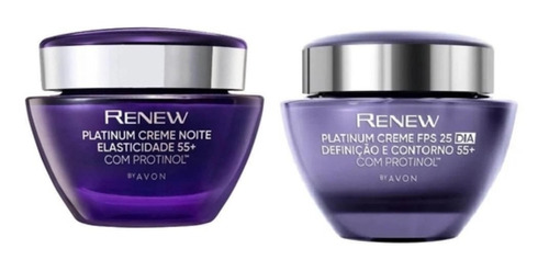 Kit Renew Platinum Protinol Dia + Noite 50g - Avon