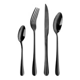 Set Cuberteria 24 Piezas Capri Black