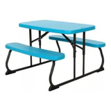 Mesa Picnic Lifetime Infantil Plegable Azul Glaciar Msi