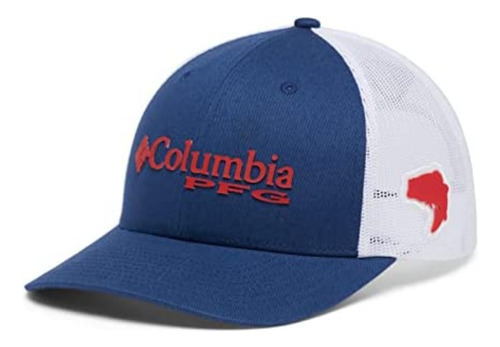 Gorra Importada Columbia Pfg Fish Red Ajustable A La Medida 