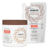 Kit Match Ciência Curvas Cachos: Creme Pentear 450ml + Refil