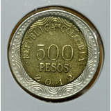 Moneda Colombia Error Desplazada 500 Pesos Primera Fecha