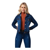 Campera Jean Cenitho Clásico Azul Mujer 