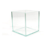 Vaso Cachepot De Vidro Quadrado Incolor Transparente 10cm