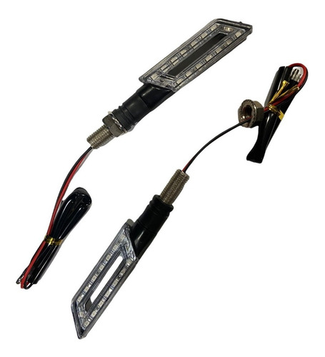 Giro Luz Led Universal Rectangular Moto Par De  Giros *