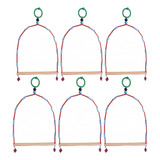 Kit 6 Unidades Balanço Biju Luxo Grande Passaros Calopsita