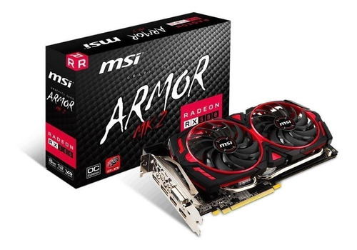 Tarjeta De Video Amd Msi  Armor Mk2 Radeon Rx 580 Mk2 8g Oc