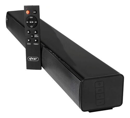 Home Theater Soundbar Caixa De Som Sound Bar Gamer Pc Tv Usb Cor Preto Frequência 90hz 110v/220v