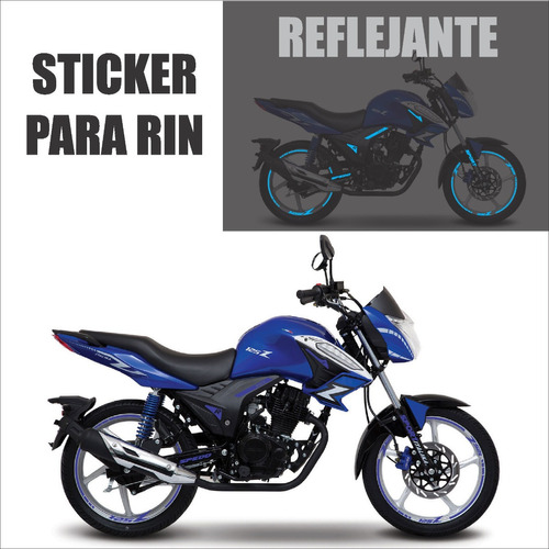 Sticker Reflejantes Para Rines  Italika 125z + Regalo