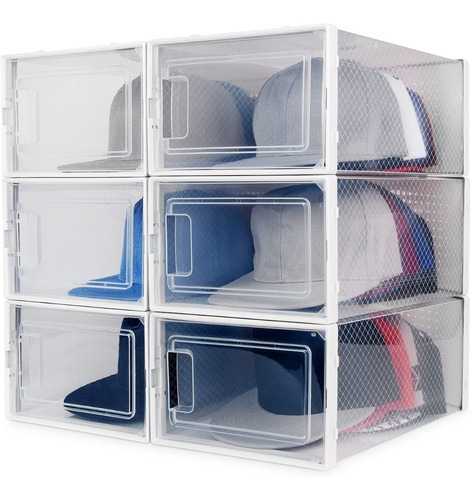 Porta Gorras 6 Pack Cajas Apilables De Almacenamiento