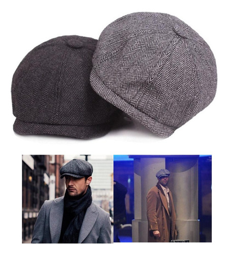 Boina Estilo Inglés En Vinipiel Tipo Serie Peaky Blinders