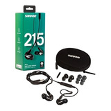 Audífonos In-ear Shure Se215k Negro/micro Bobina Dinámica Color Negro