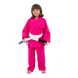 Kimono Judo Gi/jiu Jitsu Combate Rosa Torah Infantil 