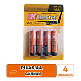 Pack 4 Pilas Aa Doble A - Pila Aa Carbon Calidad - 4 Unid