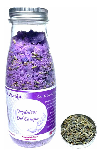 Sal Efervescente Lavanda Con Flores Y Esencia