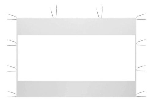  Lona Laterales Transparente Para Toldo Plegable 2x2 Blanco