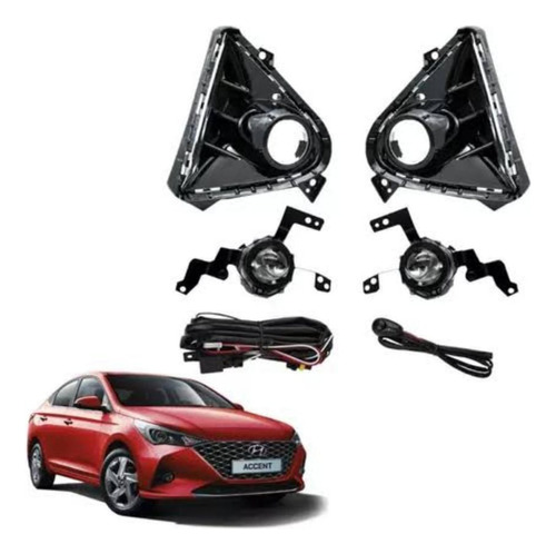 Kit Neblinero Hyundai Accent Verna 2021 Al 2023 Foto 2