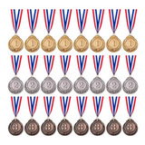 Trofeo Favide 24 Piezas Oro Plata Bronce Premio Medallas-gan