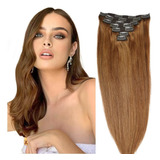 Extensiones Cabello Humano 7pz Marrón Claro 16in 130gr