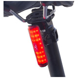 Luz De Led Bicicleta Trasera Curva 120 Lumens Usb Bate Litio