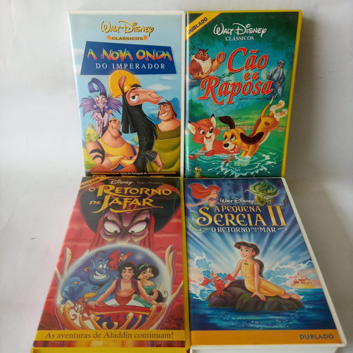 Lote Com 14 Vhs Disney Diversos Desenhos