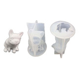 Molde Silicona Perrito  Dog Manualidades Jabón Velas Yeso 