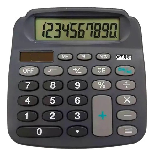 Calculadora De Mesa 808a Gatte 10dig Cor Preto