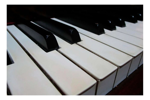 Vinilo 20x30cm Piano Teclas De Perfil Musical Deco M2