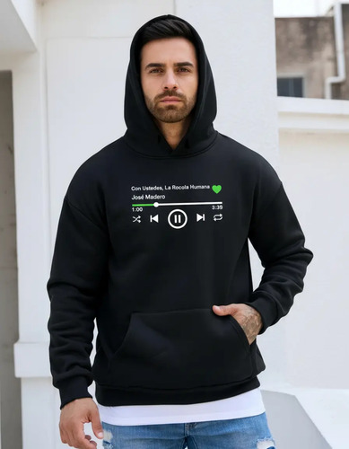 Sudadera Musical José Madero | Con Ustedes La Rocola Humana