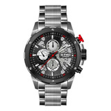 Reloj G-force Original H3678g Cronografo Plateado + Estuche