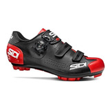 Sapatilha Ciclismo Mtb Sidi Trace 2 Masculino Preto Vermelho