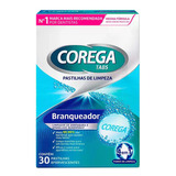 Corega Tabs Branqueador 30 Pastilhas Efervescentes