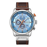 Reloj Para Hombre Curren 8291 Kreb942001 Azul Claro